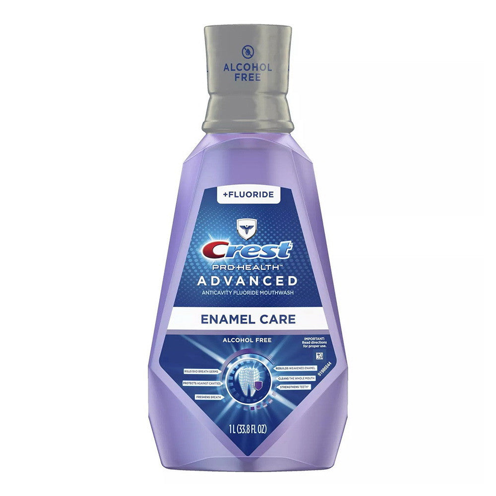 Crest Pro-Health Advanced Mouthwash Fresh Mint Extra Deep Clean Purple, 33.8 Oz